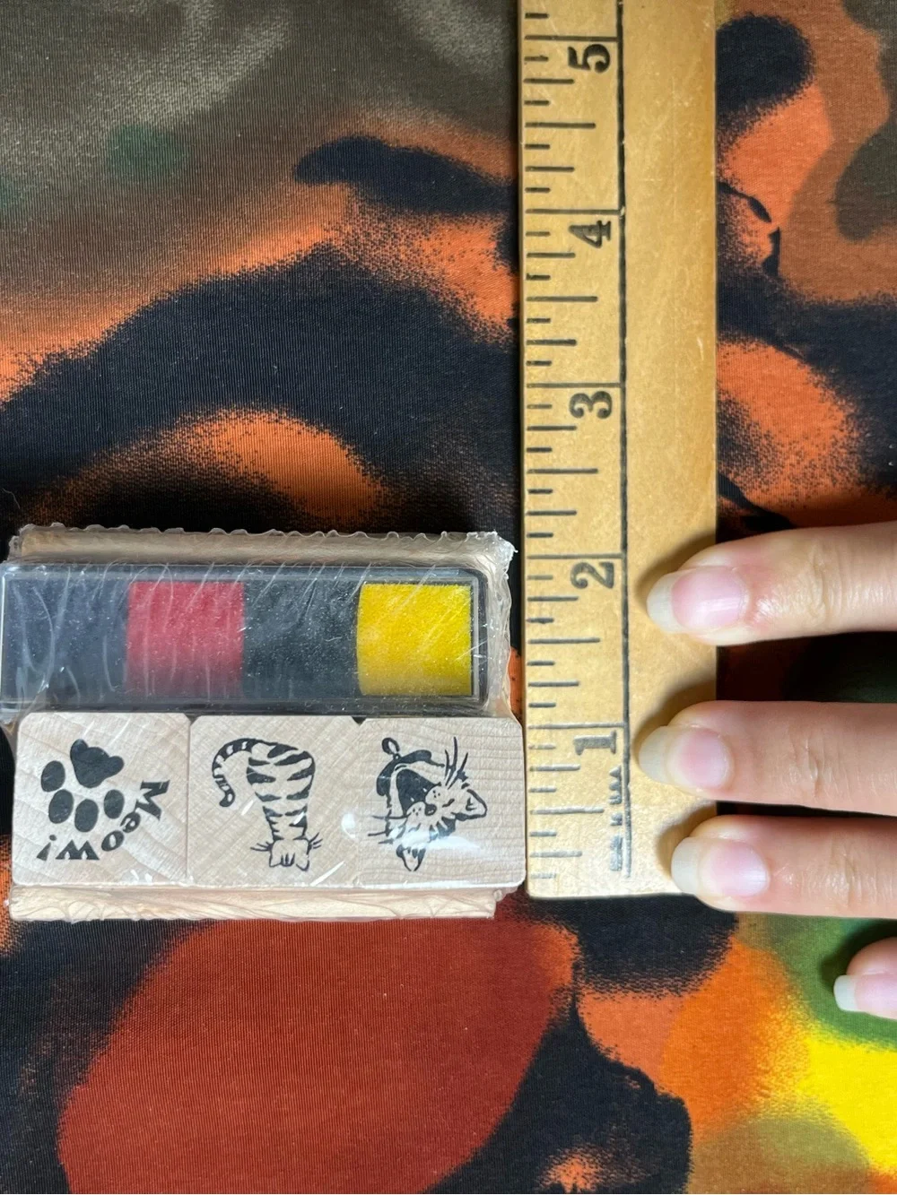 Vintage Rubber Stampede Cat Stamp Desk Set